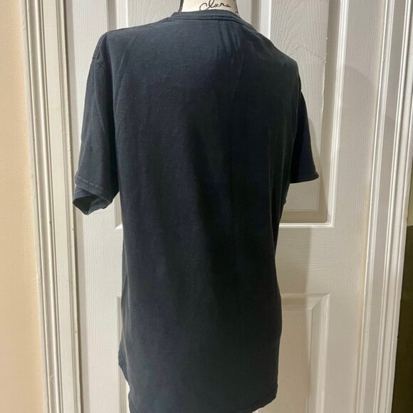 Y2k 90’ Johnny Cash Tshirt distressed Black The Man in Black size large - Picture 7 of 9